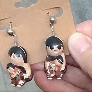 Handcrafted Clay Story Teller Earrings